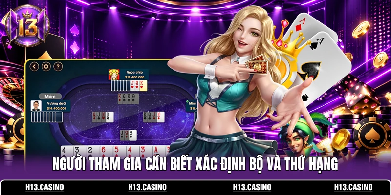 Binh Xập Xám H13: Luật Chơi Và Cách Xếp Bài Chi Tiết 3 Người tham gia cần biết xác định bộ và thứ hạng