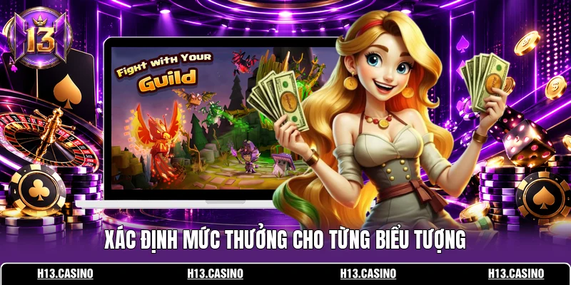 Xác định mức thưởng cho từng biểu tượng